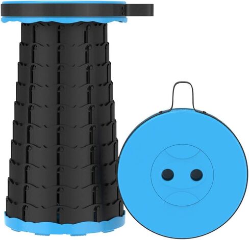 Telescoping Camping Stool, Collapsible Portable Stool,ortable Collapsible Stool Retractable Stool for Fishing, Hiking, BBQ, Parties, Outdoor Activities (Red) in Saudi Arabia