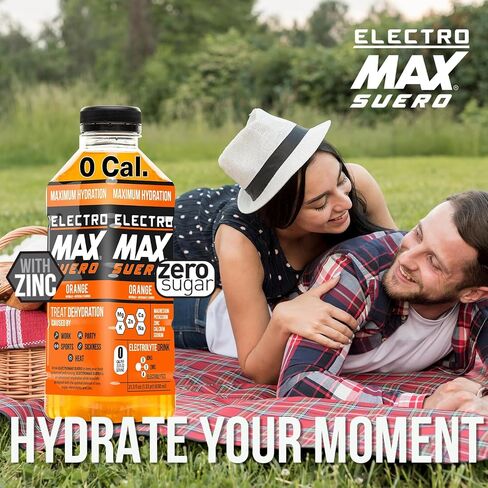 Electromax Suero - Zero Sugar Electrolete Drink - 12 عبوة مزيج (21.3 Fl Oz لكل منهما) ، ترطيب للرياضة ، والانتعاش ، والاستخدام اليومي - المغنيسيوم ، البوتاسيوم ، الزنك ، الكالسيوم - السعرات الحرارية الصفر. (Mix Pack) in Saudi Arabia