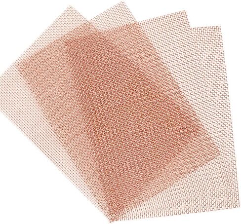 1 Pack 10 Mesh 99.9% Pure Copper Screen Woven Mesh Screen, Copper Mesh Cloth Fine Mesh, 11.8x11.8 Inch in Saudi Arabia