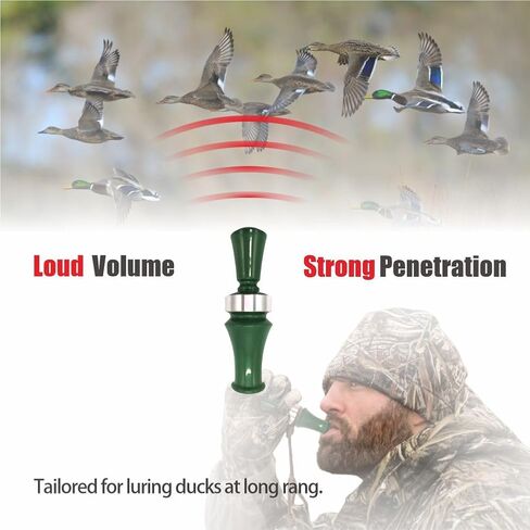 Single Reed Duck Call - Outdoor Hunting Bait Whistle, Waterfowl Voice imitator for Luring Mallard Drake, Wigeon, Dove, Quail, 1 Pcs in Saudi Arabia
