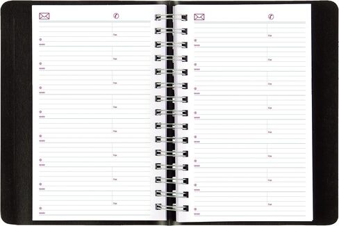 Brownline® 2025 PlannerPlus ™ Daily/Monthly Planner ، كتاب المواعيد ، 12 شهرًا ، من يناير إلى ديسمبر ، ملزمة مزدوجة ، 8 "× 5" ، أسود (CB634WN.BLK-25) in Saudi Arabia