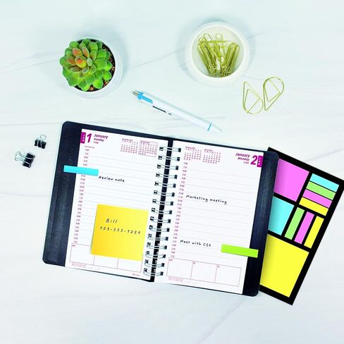 Brownline® 2025 PlannerPlus ™ Daily/Monthly Planner ، كتاب المواعيد ، 12 شهرًا ، من يناير إلى ديسمبر ، ملزمة مزدوجة ، 8 "× 5" ، أسود (CB634WN.BLK-25) in Saudi Arabia