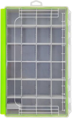 Aventik Fishing Tackle Box Waterproof Organizer with Removable Dividers Study Lure Storage Box and Terminal Tackle Storage 3600/3700 Tackle Trays (Yellow(2), 3600-10.75x7.13x1.8inch) in Kuwait