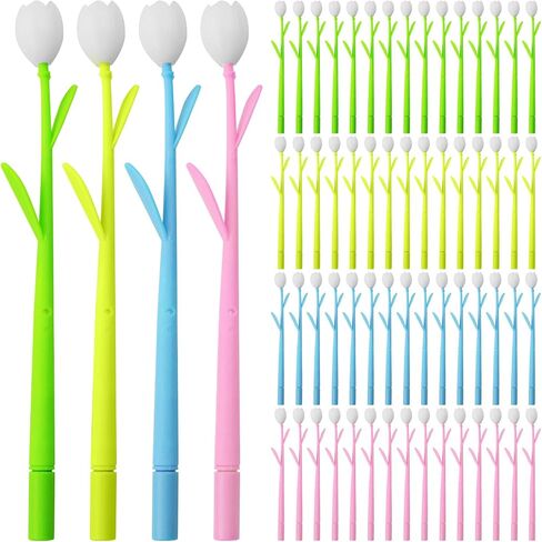 Color Changing Flower Pens, Gel Flower Pens Creative Gel Ink Changing Neutral Pen Cute Floral Change Ballpoint Pens for Office School Supplies, Teachers Student Gifts Black Ink 0.5mm (120 Pieces) in Saudi Arabia