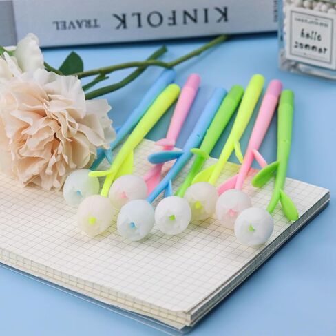 Color Changing Flower Pens, Gel Flower Pens Creative Gel Ink Changing Neutral Pen Cute Floral Change Ballpoint Pens for Office School Supplies, Teachers Student Gifts Black Ink 0.5mm (120 Pieces) in Saudi Arabia