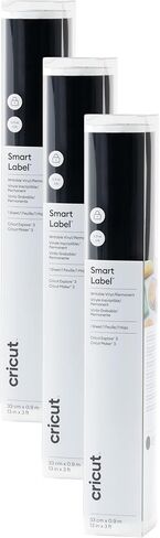 Cricut® Smart Label ™ Vinyl القابل للكتابة-دائمة ، 3 حزمة من القوائم 3 أقدام (13 "x36") ، أسود in Saudi Arabia