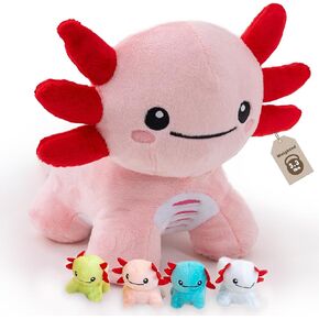 5 Pcs Monkey Stuffed Animal with Babies, Weighted Monkey Plush Toys for Kids, Cute Stuffed Monkeys Doll Set, 19.5", 3.3 lbs in Kuwait