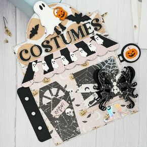 Kscraft Parlor Halloween Add on Metal Dies Stencils for DIY Scrapbooking Decorative Dissing Diy Card