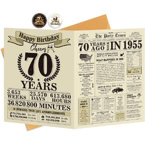 هدايا عيد ميلاد 80 مضحكة للنساء الرجال ، بطاقة عيد ميلاد Jumbo 80 لأمي أبي جدة ، هدايا للآباء والأمهات لعرض رجل يبلغ من العمر 80 عامًا ، عودة إلى عام 1945.