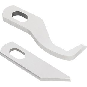 Lord of the Tools 2pcs Top and Bottom Blades Overlock Blade Set العلوي والسفلي المتوافق مع المغني S14-68 S14-69 S14-77 S14-78 S14-79 متوافق مع PFAFF Element 1450OL