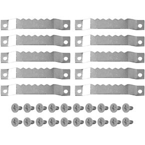 dophee 50Pcs Sawtooth Picture Hangers, Invisible Heavy Duty Photo Frame Hanging Hooks with Screws for Hanging Picture Paintings Canvas Artwork Clock Home Decoration, 2.05"x0.32", Bronze