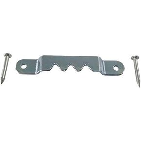 Zinc plated steel small zinc plated sawtooth hanger 1-5/8'' x 1/4'' (20)