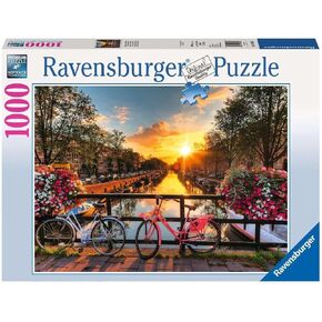 دراجات Ravensburger في أمستردام 1000 قطعة بانورات للبالغين - 12000662 - أدوات مصنوعة يدويًا ، مصنوعة في ألمانيا ، كل قطعة تتناسب معًا بشكل مثالي