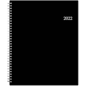 Blue Sky 2022 Weekly & Monthly Planner, Flexible Cover, Twin-Wire Binding, 8.5" x 11", Enterprise (111288-22)