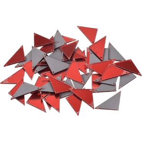 meccanixity 50pcs خياطة على الاكريليك غير النظامية قطعة مرآة مسطحة الظهر DIY مرآة حدود الحشرات مرآة لفساتين السهرة ملابس الملابس الذهب 33x15mm