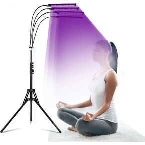 Tanning Lamp Thearpy Light for Home Use with Adjustable Stand Purple Light for Indoor Model: Various