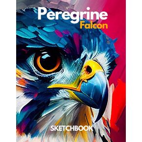 Peregrine Falcon Sketchbook كتاب رسم كبير للرسم 8.5 × 11 بوصة (21.59 × 27.94 سم) 150 الصفحات: Peregrine Falcon Journal & Barning Notebook ، ... Falcons Hawking Raptors Sketchbook