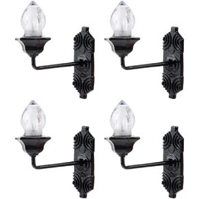 Housoutil 5pcs dollhouse مصباح جدار مصغرة ، شمعدات جدار LED Dollhous