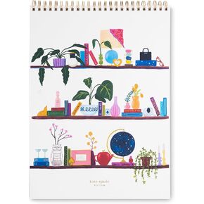 حكمت Kate Spade New York الكلية الكبيرة دفتر ملاحظات ، أفضل دفتر حلزوني مع 160 صفحة ، 11.75 "× 8.5" منصة الكتابة ، مكتبة Charmed