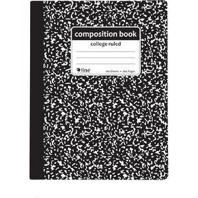 C-Line Composition دفتر ، محكم الكلية ، دفتر واحد ، Black Marble (22022)