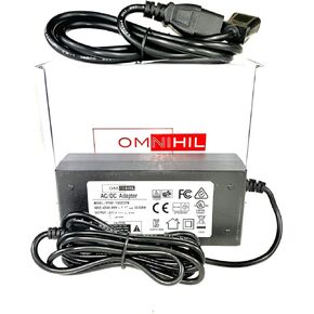 [UL Listed] OMNIHIL 8 Feet Long AC/DC Adapter Compatible with iDPRT SP320 Direct Thermal Label Printer