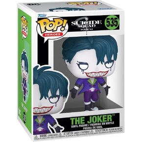 حزمة متوافقة مع فونكو انتحاري فرقة Isekai الشكل Joker Vinyl Figure #535 - رقم DC القابل للتحصيل مع حالة الحامي