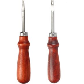 PSON 2 SIZE LEATHY EDGE BEVELER TOOL SET ، أداة التزلج الجلدية الجلدية المحترفة ، أداة SKIVER CROPE CROPET EDGE CUTTER LEATHER FOR DIY ، والأعمال اليدوية (1.0 مم و 1.4 مم)