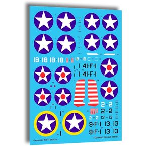 Techmod 48018 1/48 Grumman F4F-4 Wildcat 1942 Fighter Aircraft Decal WWII