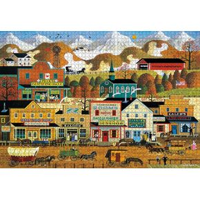 Buffalo Games - Charles Wysocki - Pete's Gambling Hall - 2000 Piece Jigsaw Puzzle for Adults - Challenging Puzzle Perfect for Game Nights - Finished Size is 38.50 x 26.50