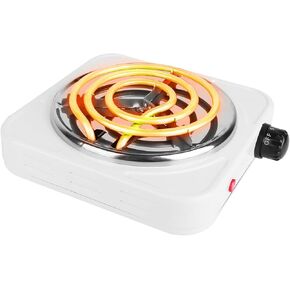 1000W Electric Single Burner, Electric Hot Plate for Cooking Portable Cooking Stove, Countertop Burner Cooktop for Kitchen, Dorm, Temperature Control, Easy to Clean, Black