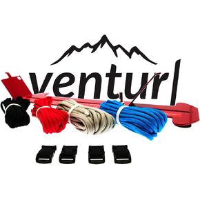 Paracord Jig | يتضمن 4 أدوات باكوردات ملونة متنوعة و 4 أبازيم سوار أسود