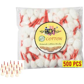 500pc هيندو القطن ويكز آرتي ، arti jyot jot batti bati ل diya المغنية استخدام لمصباح الإضاءة في منزل المعبد ل puja pooja الاحتفال الديني ديوالي بوجا ، navratre puja pooja ، وايت