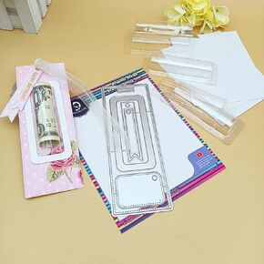 2024, 1pc Lip Balm Dies Metal Cutting Die Cut & 9pc Plastic Blisters &3sheets Adhesive Tape for Gift Packing Money Holder Card Lips Balm Blister Holder Paper Craft DIY Festival Gifts-alinacraft
