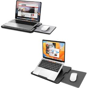 Abovetek محمول جهاز كمبيوتر LAP Desk W/Retractable Retractable Mouse Mouse Pad Tray و Despable Captop Lap Desk ، 3 زوايا مريحة