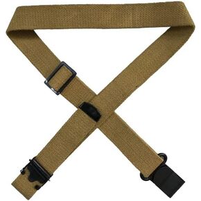 Exports M1 Garand 1903 Web Sling Us Gi Pattern Two Point Canvas Sling with 1-1/4 Inch Wide Swivels