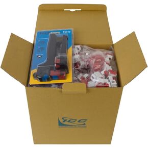 ICC CAT6 Keystone Jack with Inline IDC No Pair Split Wiring (Easier Termination) UL Listed PoE++ TAA Compliant for Wall Plate or Patch Panel, Works with JackEasy Termination Tool, White, 25 Pack in Kuwait