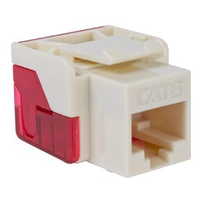 ICC CAT6 Keystone Jack with Inline IDC No Pair Split Wiring (Easier Termination) UL Listed PoE++ TAA Compliant for Wall Plate or Patch Panel, Works with JackEasy Termination Tool, White, 25 Pack