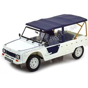 Citroen 1983 Mehari Azur White White with Blue Blue Top 1/18 Diecast Model Car by Norev 181516