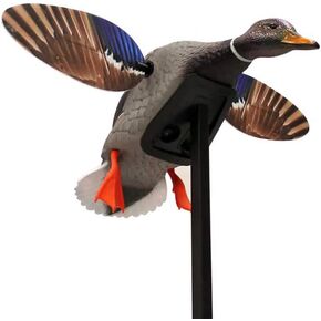 Mojo Elite Series Mini Mallard Spinning Wing Ducy مرنة لصيد البط مع شرك أكثر سلاسة وأكثر هدوءًا وأسرع وأكثر سهولة في الاستخدام ، ويشمل غلاف مكون صلب