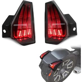 LED Taillights for Can Am Ryker, 2PCS LED Smoked Black Tail Lights Brake Lamp Rear Light for Can-Am Ryker 600 900 & Ryker Rally 2019-2024 Accessories (Replace #710005284, 710005285)