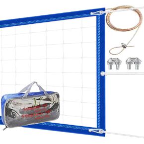 Professional Volleyball Net Outdoor Heavy Duty with Aircraft Steel Cable 32 X 3 Ft Villeyball Official Size Best Voleybol Vollyball Net Heavy Duty Volley Ball Net Volleyball Nets Volleyball Ball Net