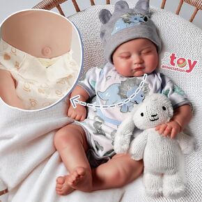 Babeside LifeLike Reborn Baby Baby Dolls - 20 بوصة واقعية حديثي الولادة دمى طفل واقعية حقيقية دمى الطفل دمى الجسم الكامل فينيل صبي رضيع مع صندوق هدايا مجموعة التغذية للأطفال 3+