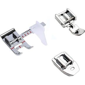 Adjustable Guide Sewing Machine Presser Foot, Zipper Foot and Invisible Zipper Foot for All Low Shank Snap-On Singer Brother Babylock Janome Kenmore Juki New Home Elna