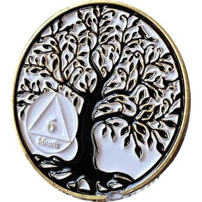 RecoveryChip 6 أشهر AA Medallion Tree of Life Serenity Medallion Medallion Coin