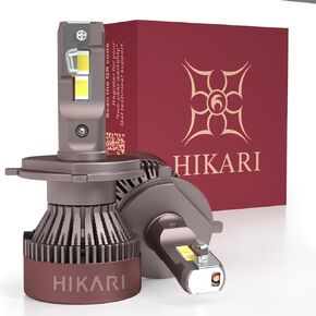 HIKARI WINGS 9005 Fog Light, 40000LM Pure White 6000K HB3 Bulbs, Plug & Play IP68 Waterproof Pack of 2, 9145, 9140 Foglight in Kuwait