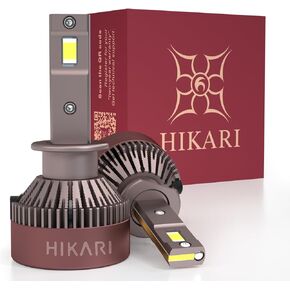 مصباح ضباب HIKARI 2025 Darkenex H7 LED، 30000LM أبيض نقي 6000K LED، التوصيل والتشغيل IP68 مقاوم للماء، عبوة من 2
