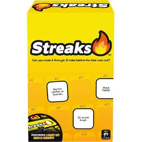 Buffalo Games - Streaks - Adult Party Game - New Game Night Classic - Electronic Light Up Board - Adult Fast Paced Race Against The Clock Counter - Cooperative Play - Ages 17 and Up