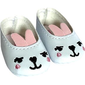 MBD Mini Bunny Rabbit Shoes for 12-14.5 Inch Fashion Girl Dolls - Fits Lorelei and Friends, Evia's World and All 14-14.5 Inch Fashion Girl Dolls