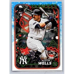 2024 Topps Holiday Rookies Austin Wells Rookie Card Yankees #H2