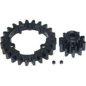 2M Sper Gear & Motor Pinion Gear متوافق مع Traxxas X-Maxx E-Revo 2.0 RC Car Main 6449 Hard Steel Parts (23T+10T)